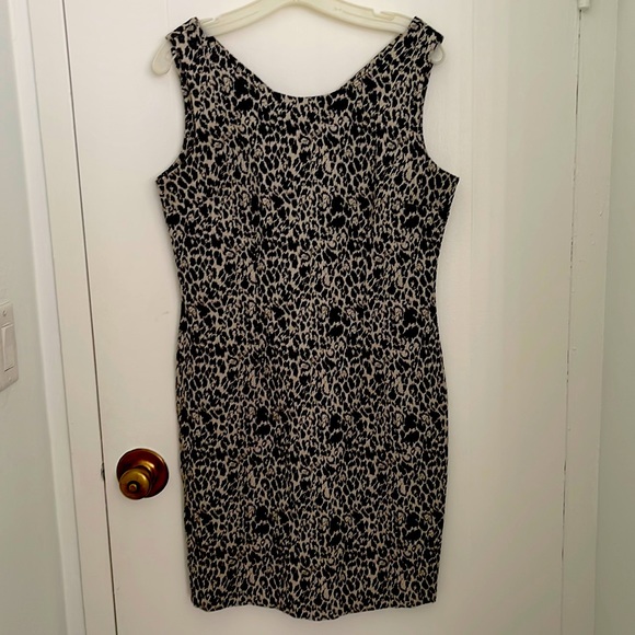 OVS Cream Leopard Animal Print Sleeveless Dress - Picture 1 of 4